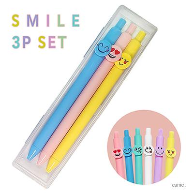 스마일캐릭터라바볼펜 3P세트 0.7mm