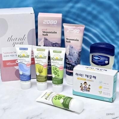 카밀 핸드크림 로션 바세린 핑크솔트 치약 아이깨끗해 비누 선물세