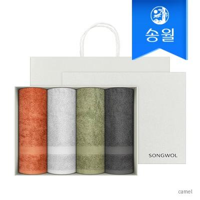 송월타올 호텔수건 제이드 210g 4p 선물세트 쇼핑백 기념수건 답례품