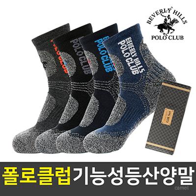 폴로클럽 기능성 중목 등산양말 남