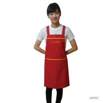 노줄앞치마 빨강