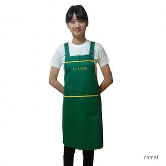 노줄앞치마 녹색