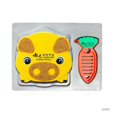 돼지콜크 냄비받침 당근야채칼