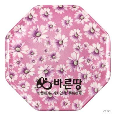 팔각 멜라민냄비받침 국화