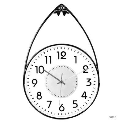 300크롬입체숫자투명걸이벽시계
