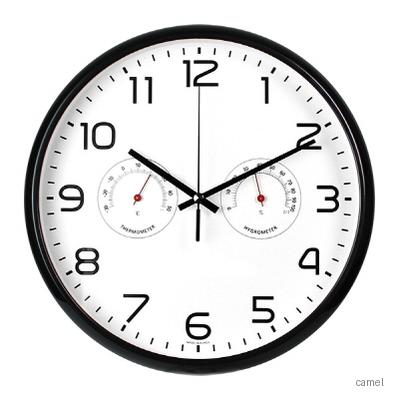 290온습도라운드벽시계