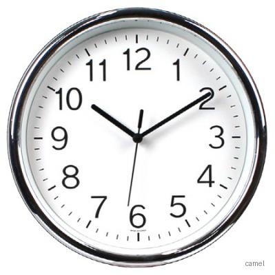 250라운드크롬벽시계
