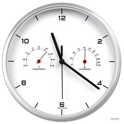 220 온습도크롬벽시계