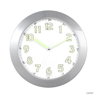 337 크롬모던야광벽시계