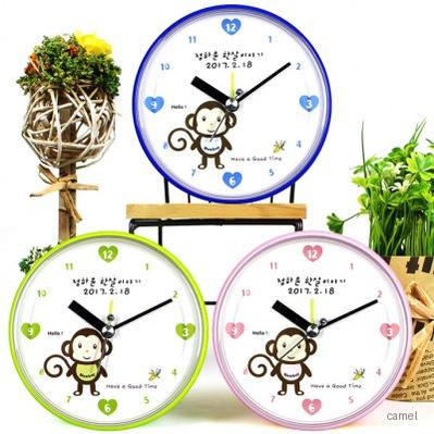 120 몽키입체탁상시계 칼라