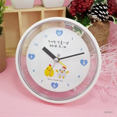 120 꼬꼬입체칼라탁상시계