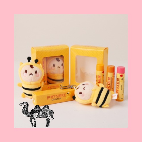 버츠비 립밤 토이웍스 키링 꿀벌 인형 세트