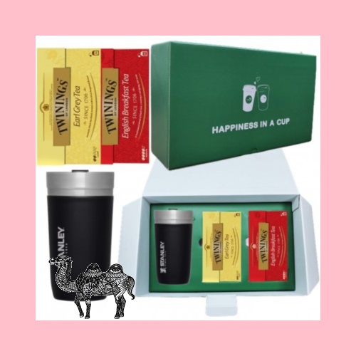 스탠리 고 진공 텀블러 473ml 블랙 트와이닝 티백2P 해피니스기프트