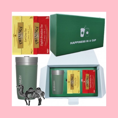 스탠리 고 진공 텀블러 473ml 그린 트와이닝 티백2P 해피니스기프트