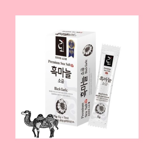 프리미엄 흑마늘 천일염 스틱파우치 75g