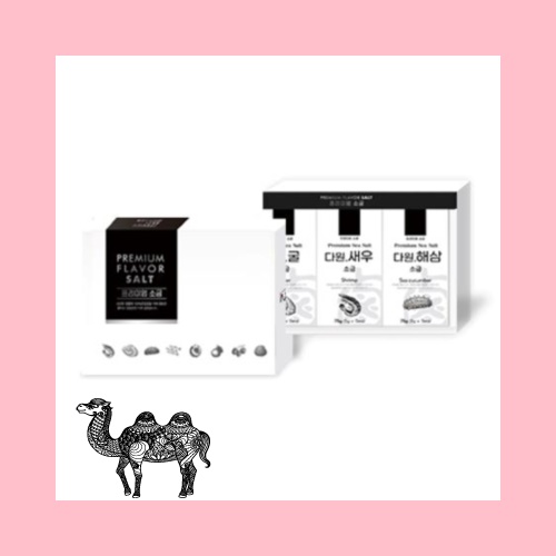 프리미엄 스틱파우치 플레이버 3개입 소금 선물세트75g 흑마늘 복분자 감귤 버다새멸 새우 멸치