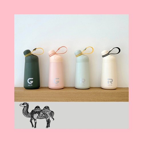 미니 에그 텀블러 예쁜 보온보냉 스텐 손잡이 400ml