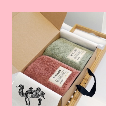 발론 타월 호텔수건 페이스 타올 210g 코마 40수 2p 선물세트 5 color