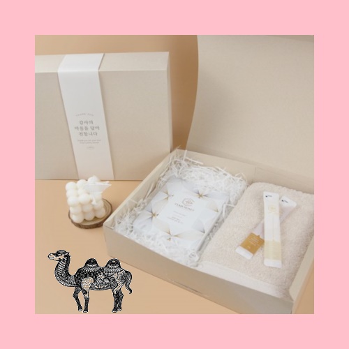 프리미엄 꿀 수건 답례품A 160g 코마 40수1 꿀스틱 10포 선물세트 단체선물 기념선물