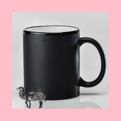재키 라인무광블랙머그350ml