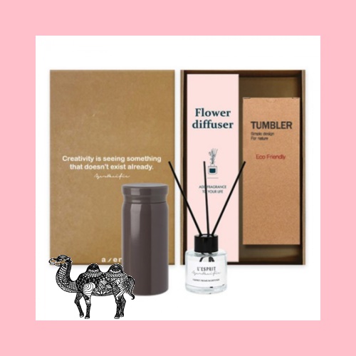 레스쁘리 2P 텀블러세트 QQQQ 모니텀블러 디퓨저50ml