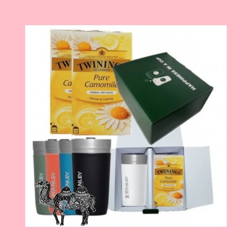 스탠리 고 진공 텀블러 473ml 트와이닝 카모마일 티백 해피니스기프트