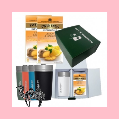 스탠리 고 진공 텀블러 473ml 트와이닝 레몬 앤 진저 티백 해피니스기프트