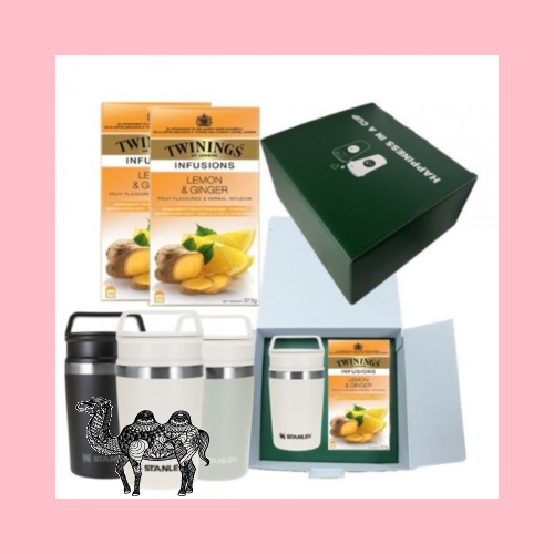 스탠리 진공 숏 트래블 머그 236ml 트와이닝 레몬 앤 진저티백 25개입 1팩 선물세트