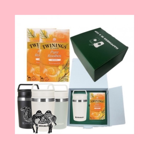 스탠리 진공 숏 트래블 머그 236ml 트와이닝 루이보스 허브 티백 25개입 1팩 선물세트