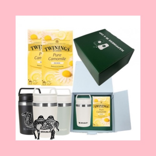 스탠리 진공 숏 트래블 머그 236ml 트와이닝 카모마일 티백 25개입 1팩 선물세트