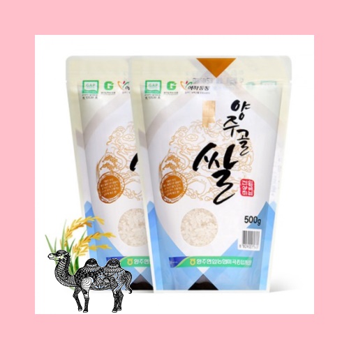 G마크획득 안심쌀 어하둥둥 양주골 쌀 1kg 500g 2포