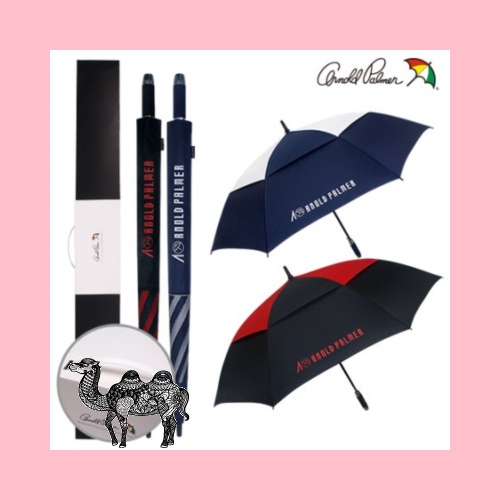 아놀드파마 75자동이중방풍네이비화이트&레드 장우산세트