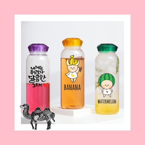 오보틀 1리터 대용량 크리스탈 트라이탄보틀 1000ml 풀칼라가능