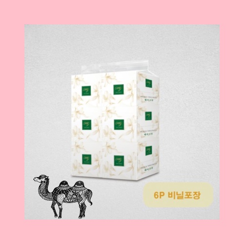 헤이그린 정사각 각티슈 250매 6p