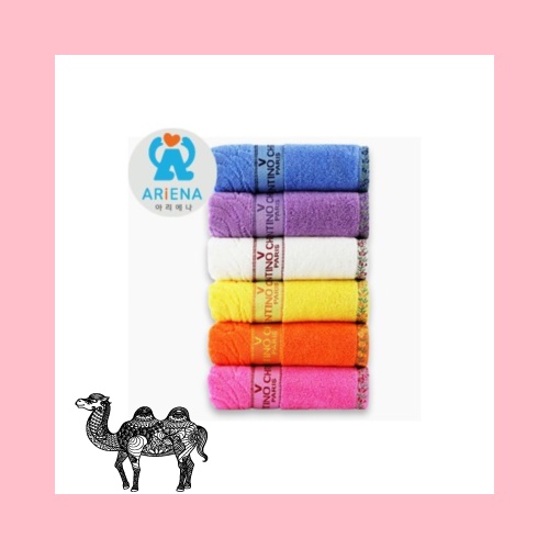 아리에나 발렌티노크리스티 플레르 세면 타올 30수 150g 40x80cm