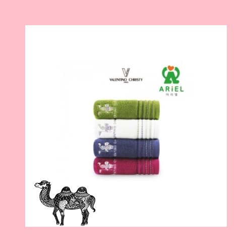 아리에나 발렌티노크리스티 스티치 세면타올 30수 150g 40x80cm