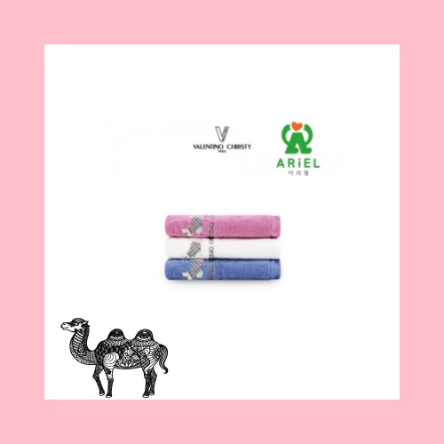 아리에나 발렌티노 크리스티 스코티 핸드타올 30수 60g 38cmx40cm