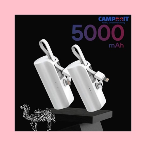 프리미엄 2in1 도킹형 미니 보조배터리 5000mAh