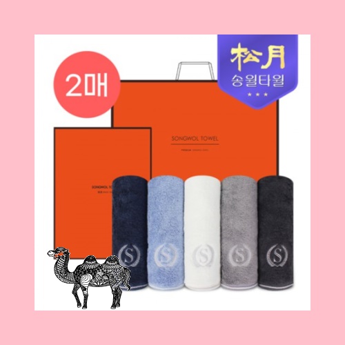 송월타월 슈퍼클래스 뱀부 S90 2P 타올세트
