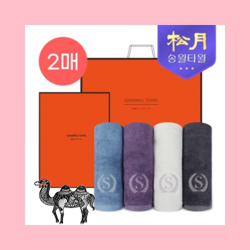 송월타월 슈퍼클래스 뱀부 S80 2P 타올세트