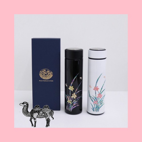 나빌레라 고급 난초문 자개 텀블러 500ml 명장 장춘철 作