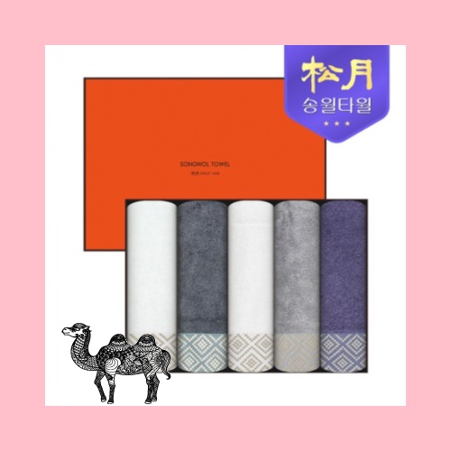 테리갤러리 로직다이아 바스 세면 5P 선물세트 타올