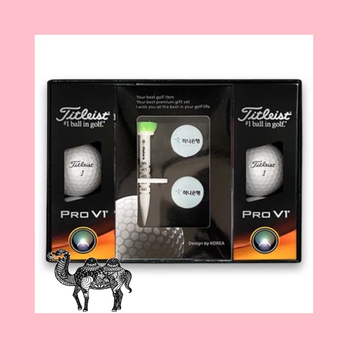 타이틀리스트Prov1골프공6알 에폭시볼마커자석클립2set 높이조절골프티 골프공선물세트