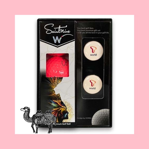 넥센세인트나인w컬러볼3알 에폭시볼마커자석클립2set 골프공선물세트
