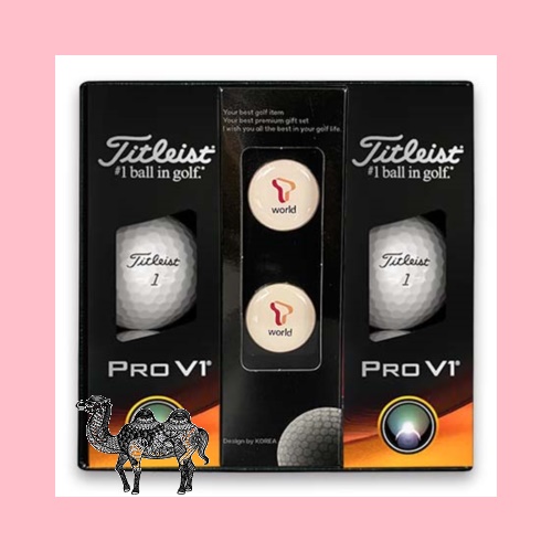 타이틀리스트Prov1골프공6알 에폭시볼마커자석클립2set 골프공선물세트