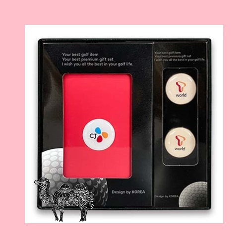 에폭시볼마커자석클립2set 골프파우치 골프공선물세트
