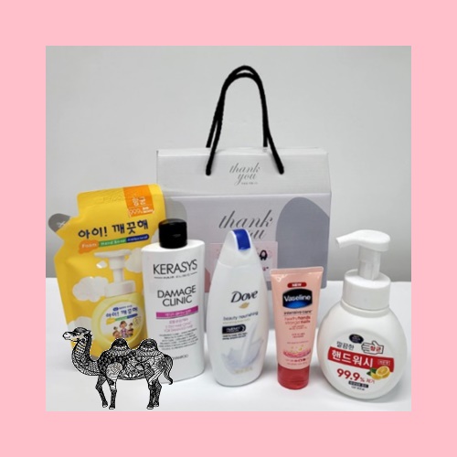 선물세트 6종 바디워시 핸드워시 샴푸 핸드크림 등