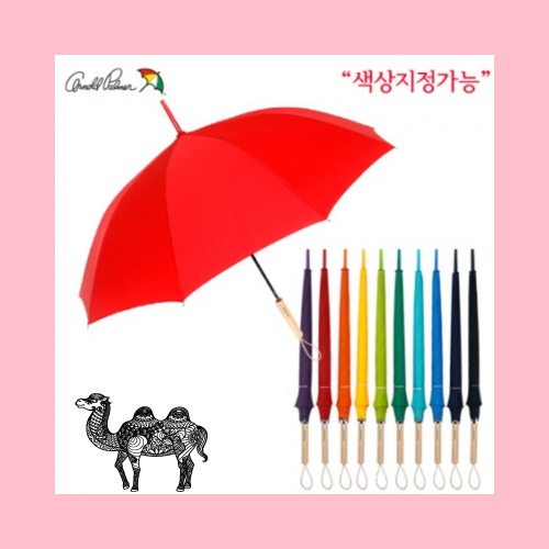 아놀드파마 60*10K자동솔리드칼라 원목손잡이 장우산
