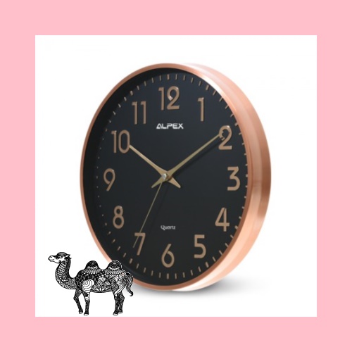 알펙스로즈골드무소음벽시계 LW 673