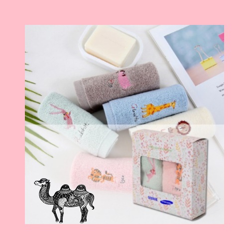 애니멀 프렌즈 고리 주방 면행주 타올 2p 25&times;25cm